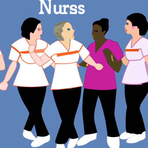 1. תמונה הממחישה צוות מגוון של אחיות מלאומים שונים הפועלים יחד בהרמוניה